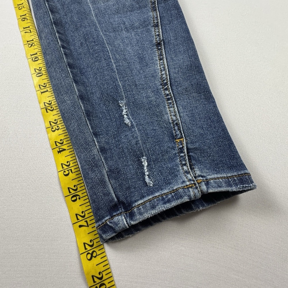 Kancan Womens Size 3XL 16-18 High Rise Skinny Ankle Jeans Distressed Button Fly - Picture 7 of 14
